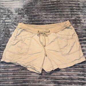 Old Navy Beige Drawstring Athletic Shorts